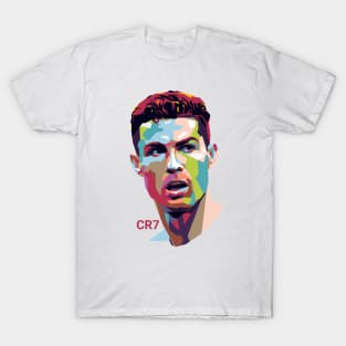 Cristiano Ronaldo Pop Art Portrait T-Shirt